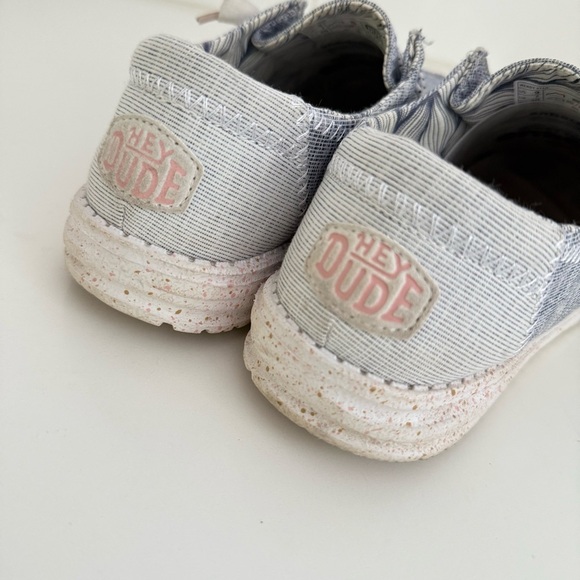 Hey Dude Womens Wendy Star Azora Shoes Blue Gray Size 9 Slip On Comfort - Picture 3 of 6